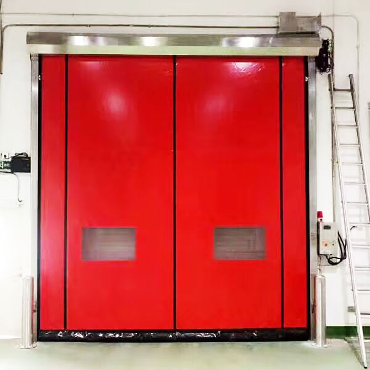 What accessories does the industrial high-speed door consist of?